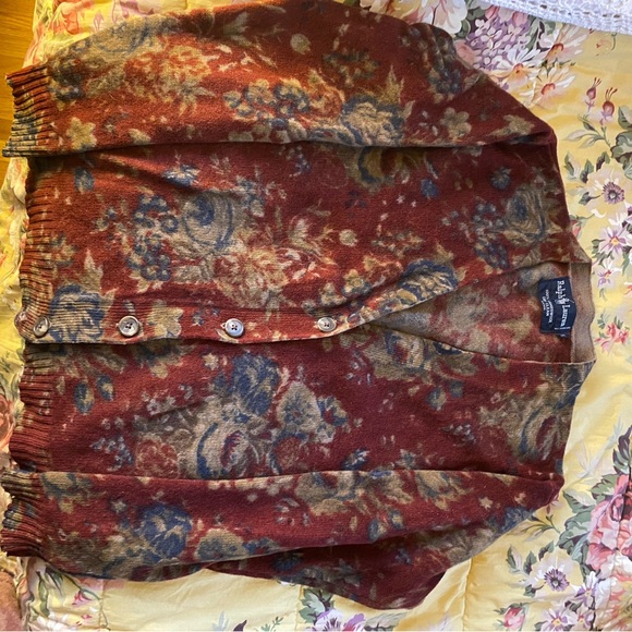 Ralph Lauren floral cardigan - Picture 1 of 3
